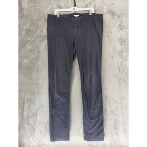James Perse Pants Mens 2 MUD1255 Charcoal Grey Button Fly Stretch EUC